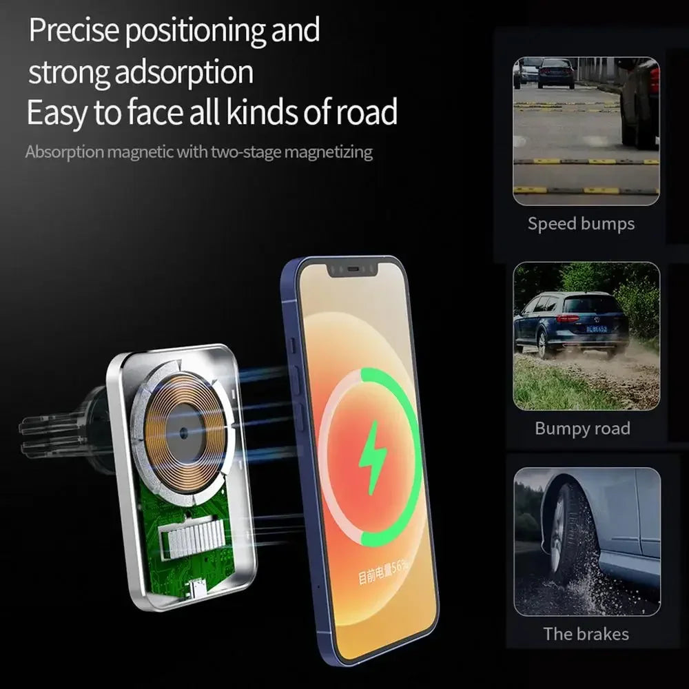 30W Magnetic Wireless Car Charger for iPhone