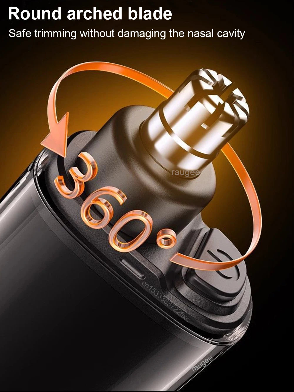 Nose Hair Trimmer Rechargeable Electric Ear & Eyebrow Hair Clipper (USB Portable Groomer)