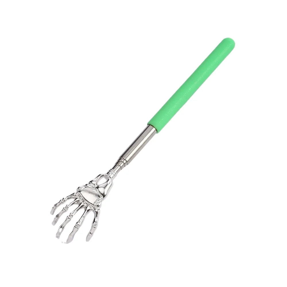 Extendable Stainless Steel Back Scratcher – Portable Telescopic Back Massager