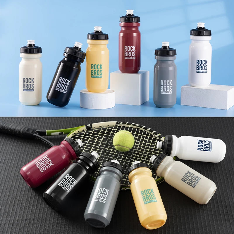 ROCKBROS 600ml Cycling Water Bottle (Squeeze Sports Bottle for MTB & Road Bike)