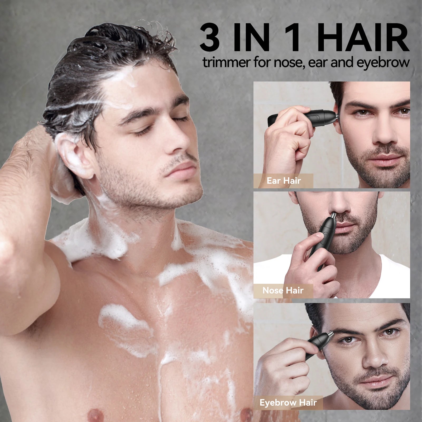 Rechargeable Nose Hair Trimmer for Men