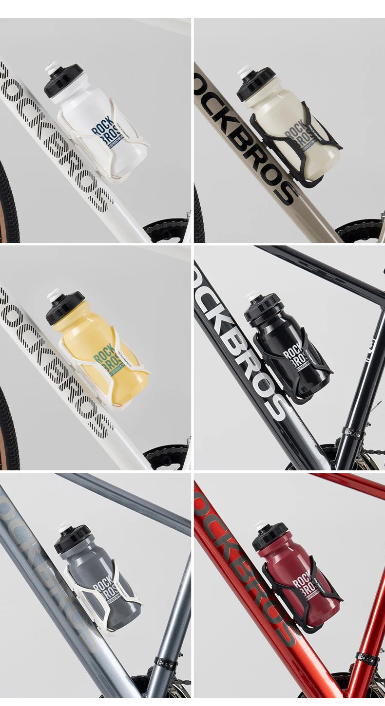 ROCKBROS 600ml Cycling Water Bottle (Squeeze Sports Bottle for MTB & Road Bike)