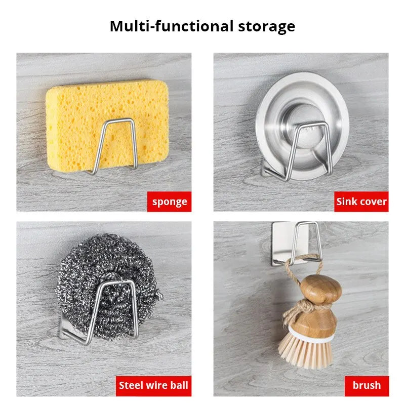 Stainless Steel Sink Sponge Holder Rack