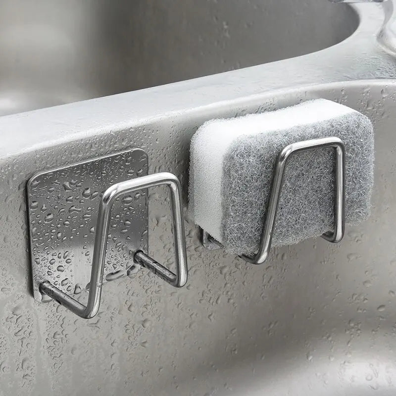 Stainless Steel Sink Sponge Holder Rack