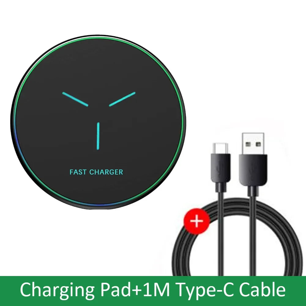 Fast Wireless Charging Pad for iPhone & Samsung