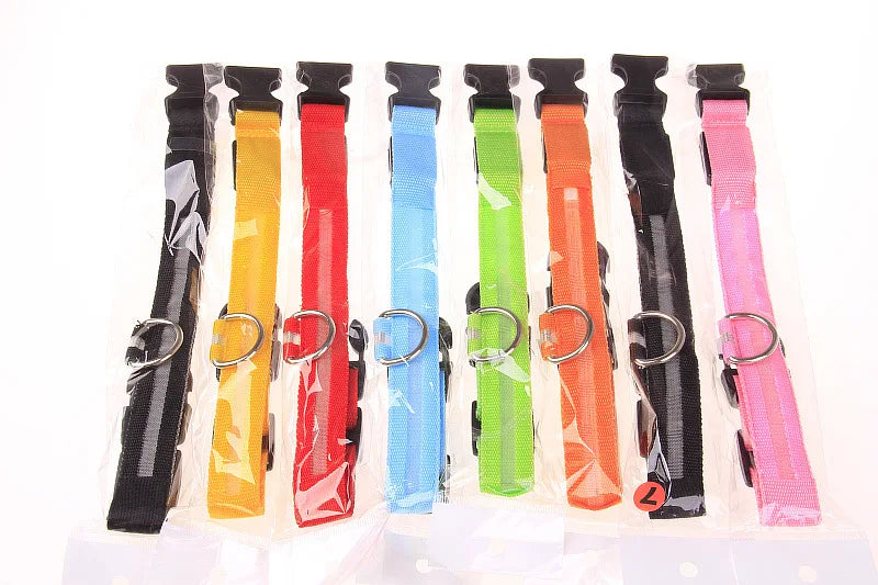 LED Glow in the Dark Dog Leash (Flashing Safety Collar)