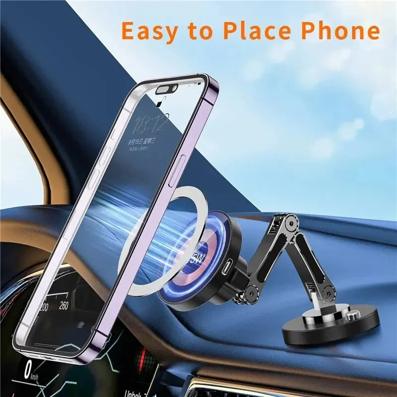 Magnetic Wireless Car Charger Mount for iPhone