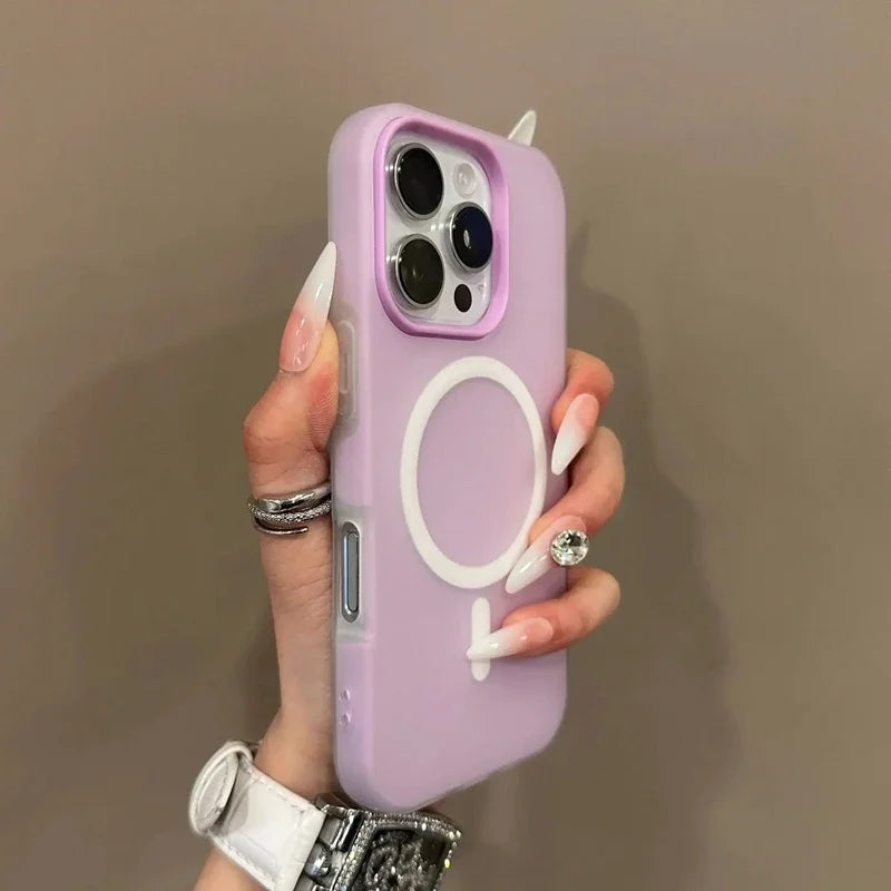 MagSafe Candy Matte iPhone Case (Magnetic Wireless Charging Cover)