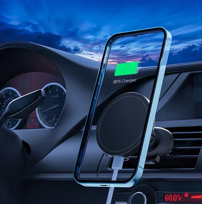 Magnetic Wireless Car Charger Mount for iPhone