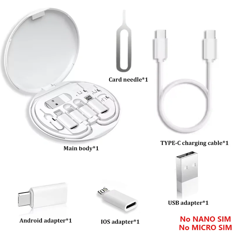 Multi USB-C Fast Charging Adapter Cable Kit
