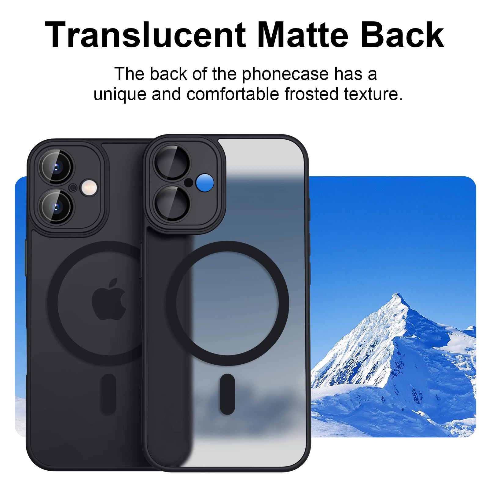 MagSafe Matte Translucent Shockproof iPhone Armor Case