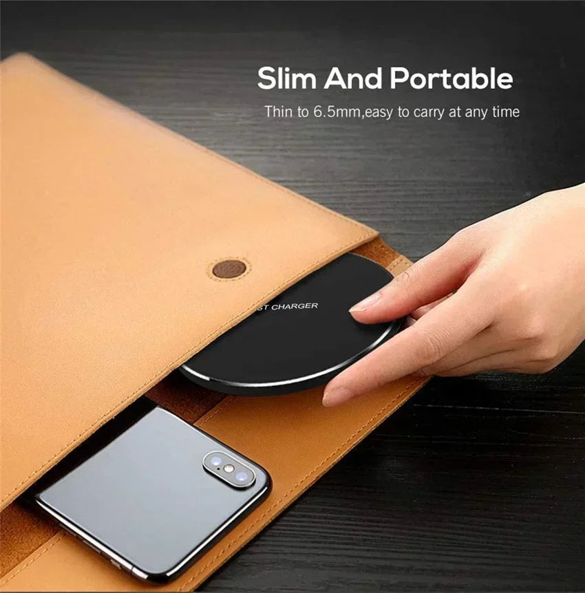 Fast Wireless Charging Pad for iPhone & Samsung