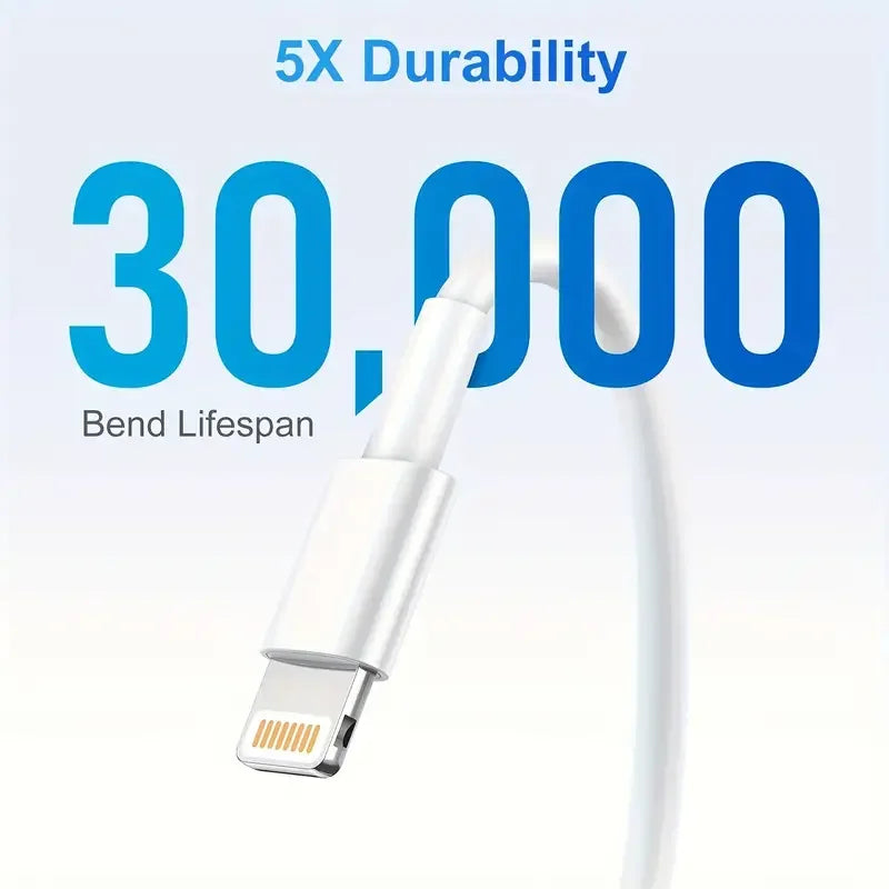 MFi Certified Lightning Charging Cable for iPhone (USB-A to Lightning)
