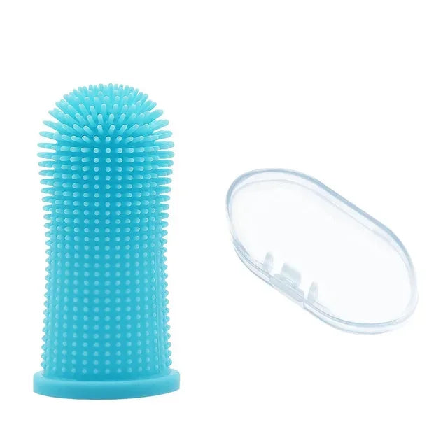 Silicone Pet Finger Toothbrush – Soft Dog & Cat Teeth Cleaning Brush