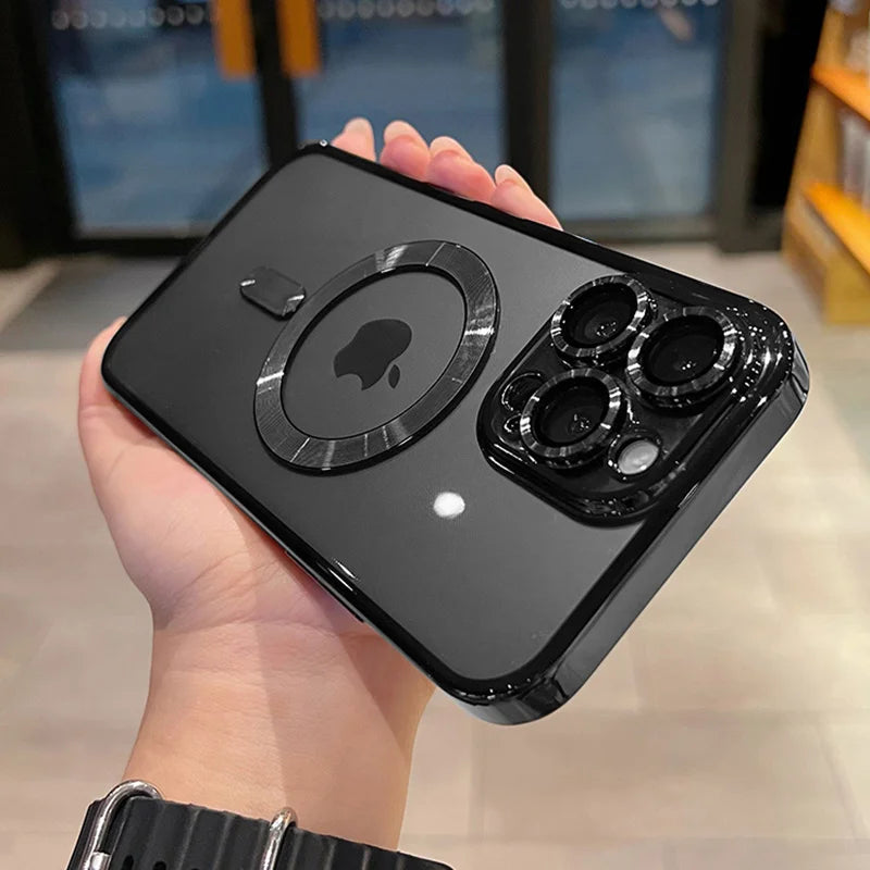 Luxury Magnetic Clear Case for MagSafe iPhone
