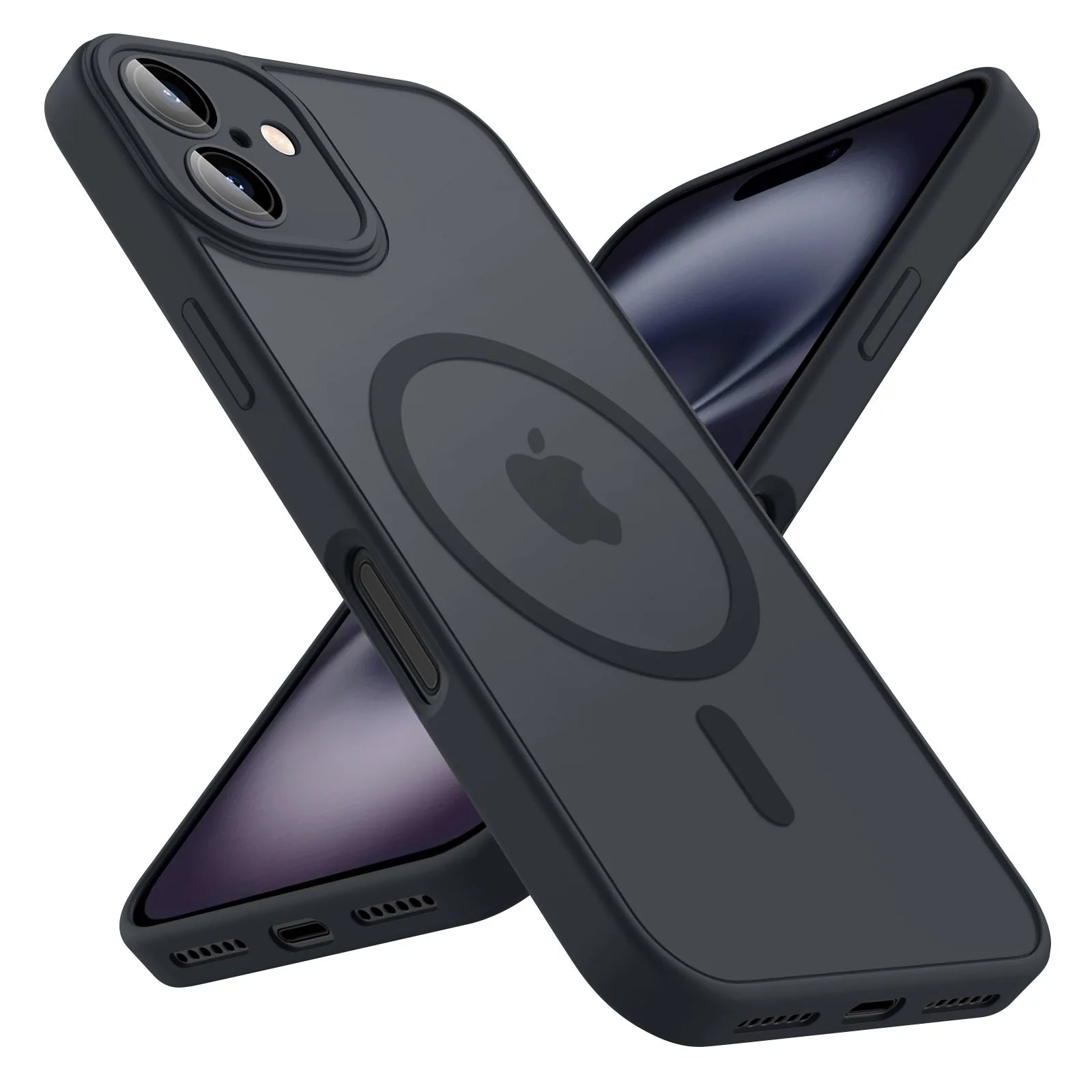 MagSafe Matte Translucent Shockproof iPhone Armor Case