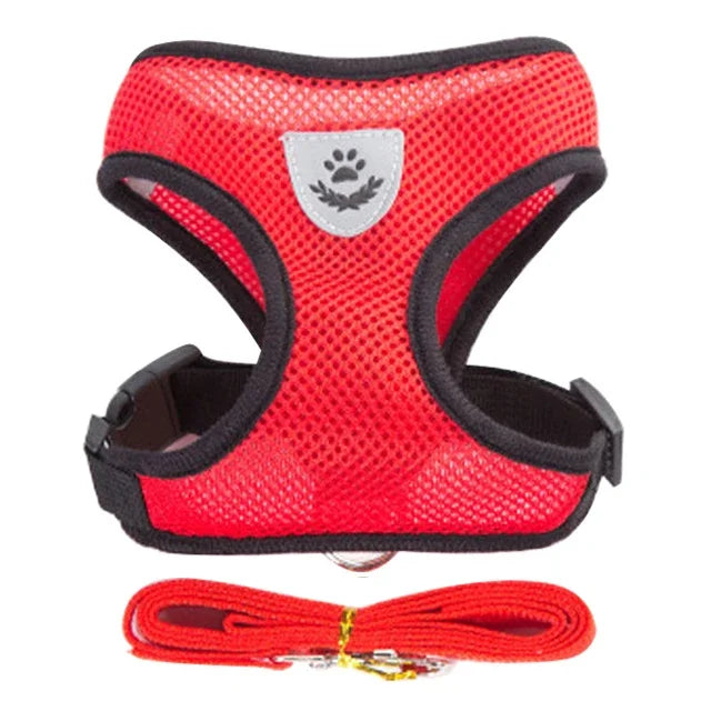 Adjustable Cat Harness Vest with Leash