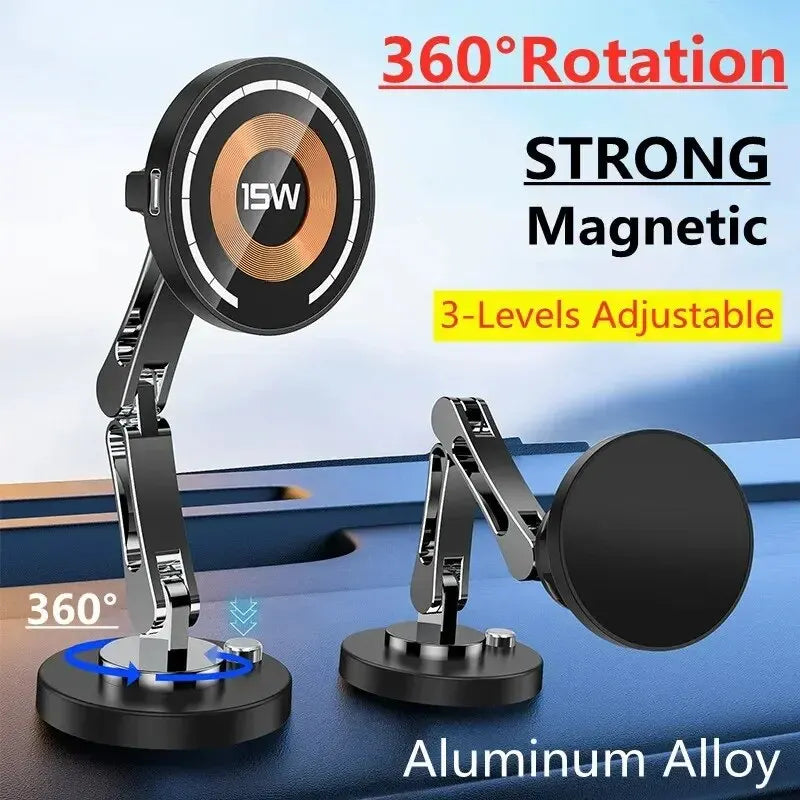 Magnetic Wireless Car Charger Mount for iPhone
