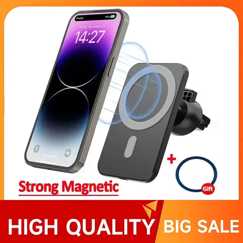 30W Magnetic Wireless Car Charger for iPhone
