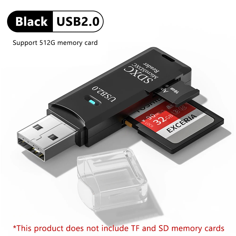 2-in-1 USB 3.0 SD & TF Card Reader