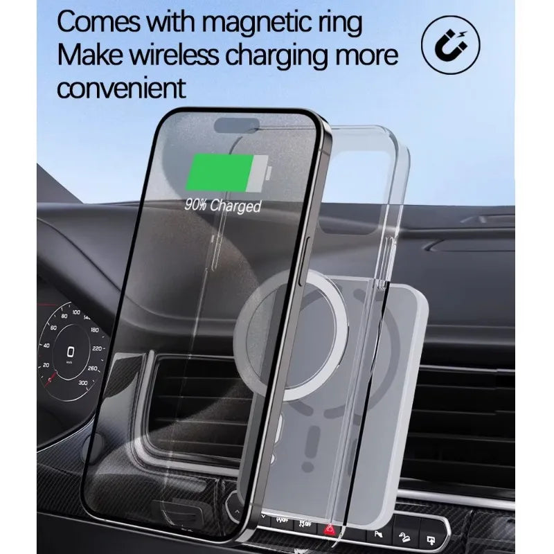 Magnetic Wireless Car Charger & Phone Holder for iPhone