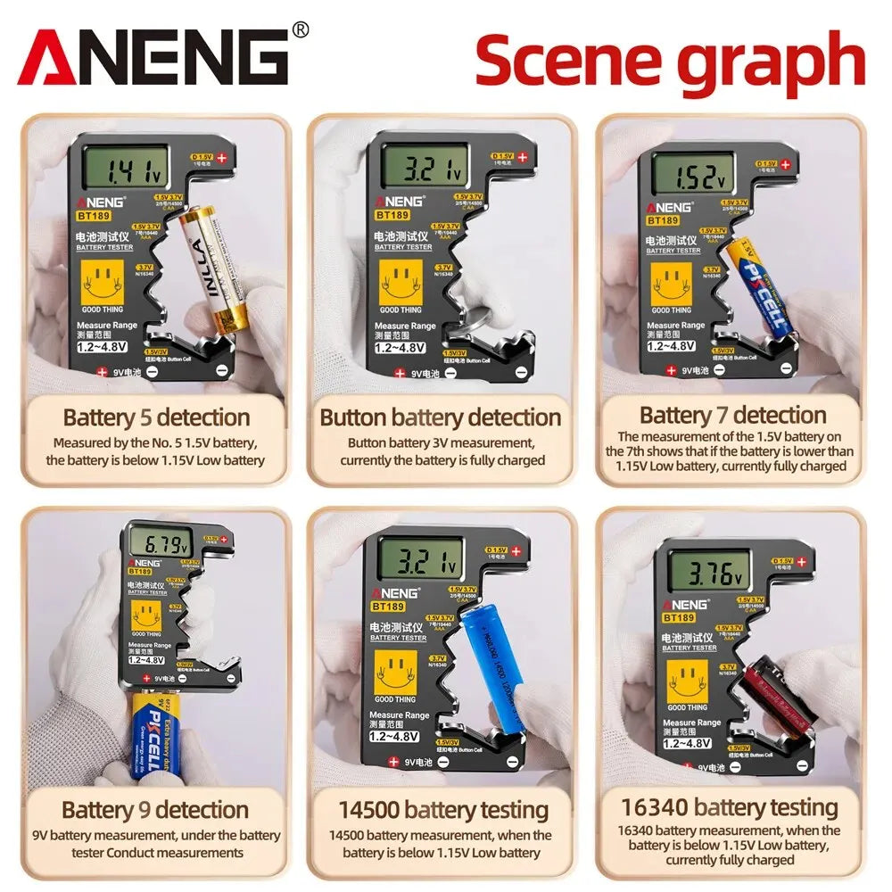 ANENG BT189 Universal Battery Tester