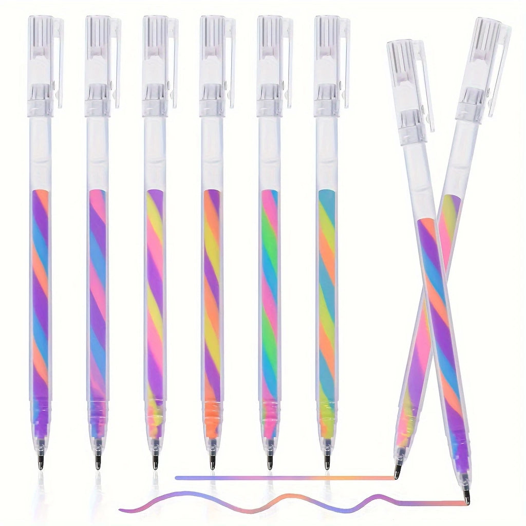 6pcs Glitter Gel Highlighter Pen Set (Smooth Writing & Vibrant Colors)