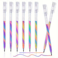 6pcs Glitter Gel Highlighter Pen Set (Smooth Writing & Vibrant Colors)