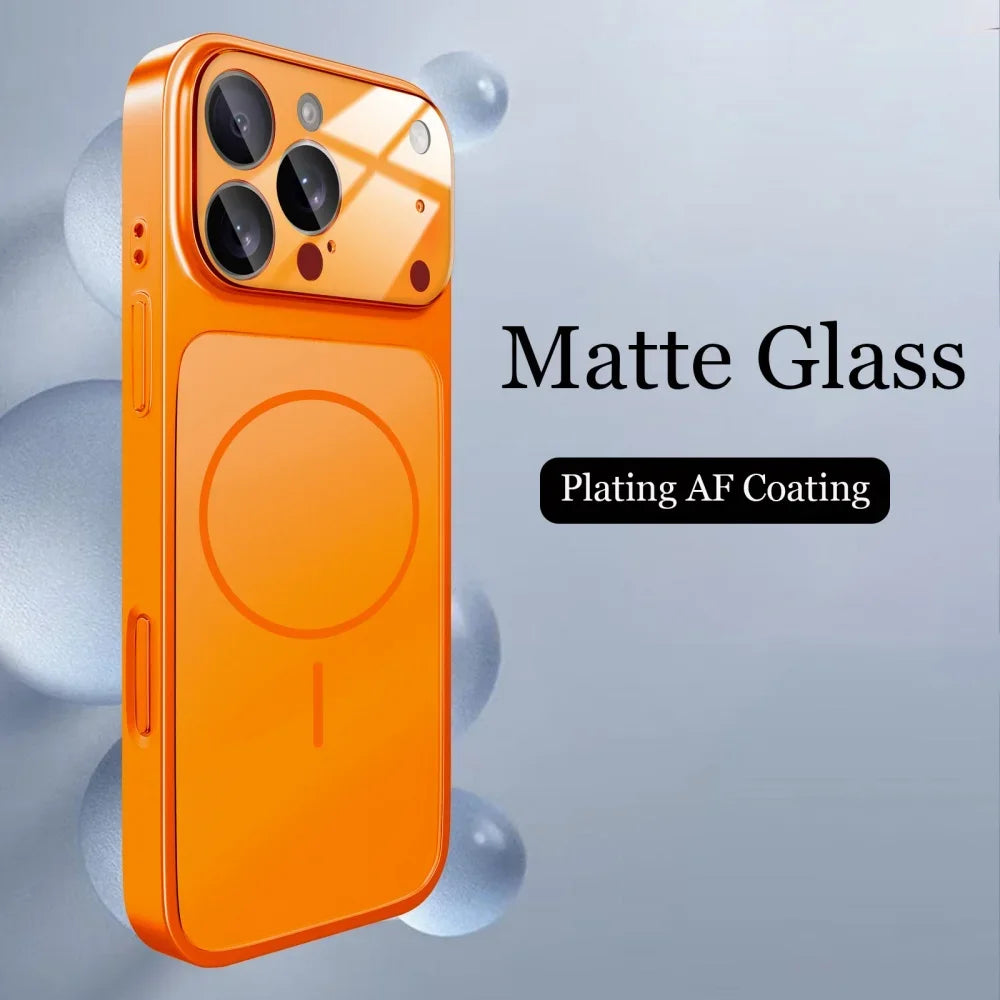 Luxury Matte MagSafe Armor Case for iPhone (Shockproof Protective Cover)