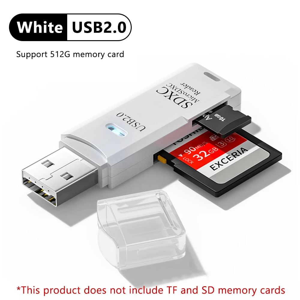 2-in-1 USB 3.0 SD & TF Card Reader