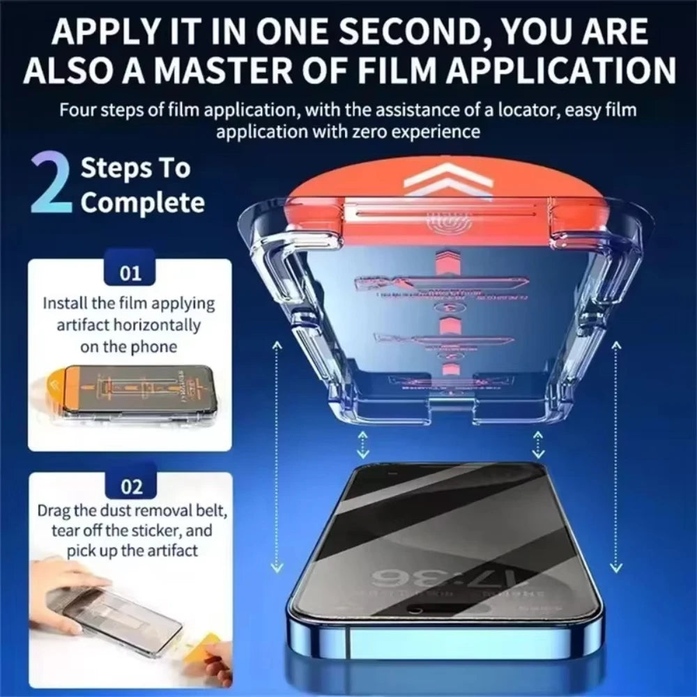 3PCS Privacy Anti-Spy Tempered Glass Screen Protector for iPhone