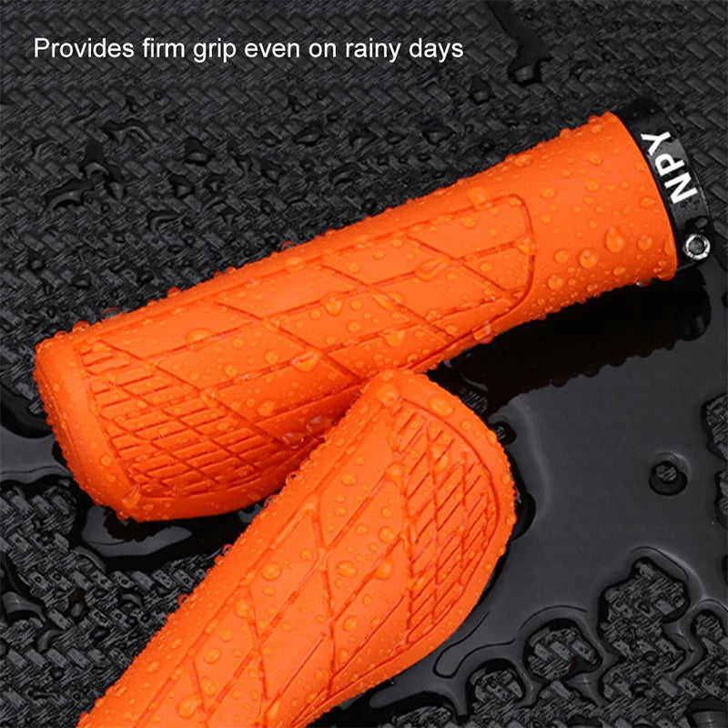 Bicycle Handlebar Lock-On Grips (MTB Soft Rubber)