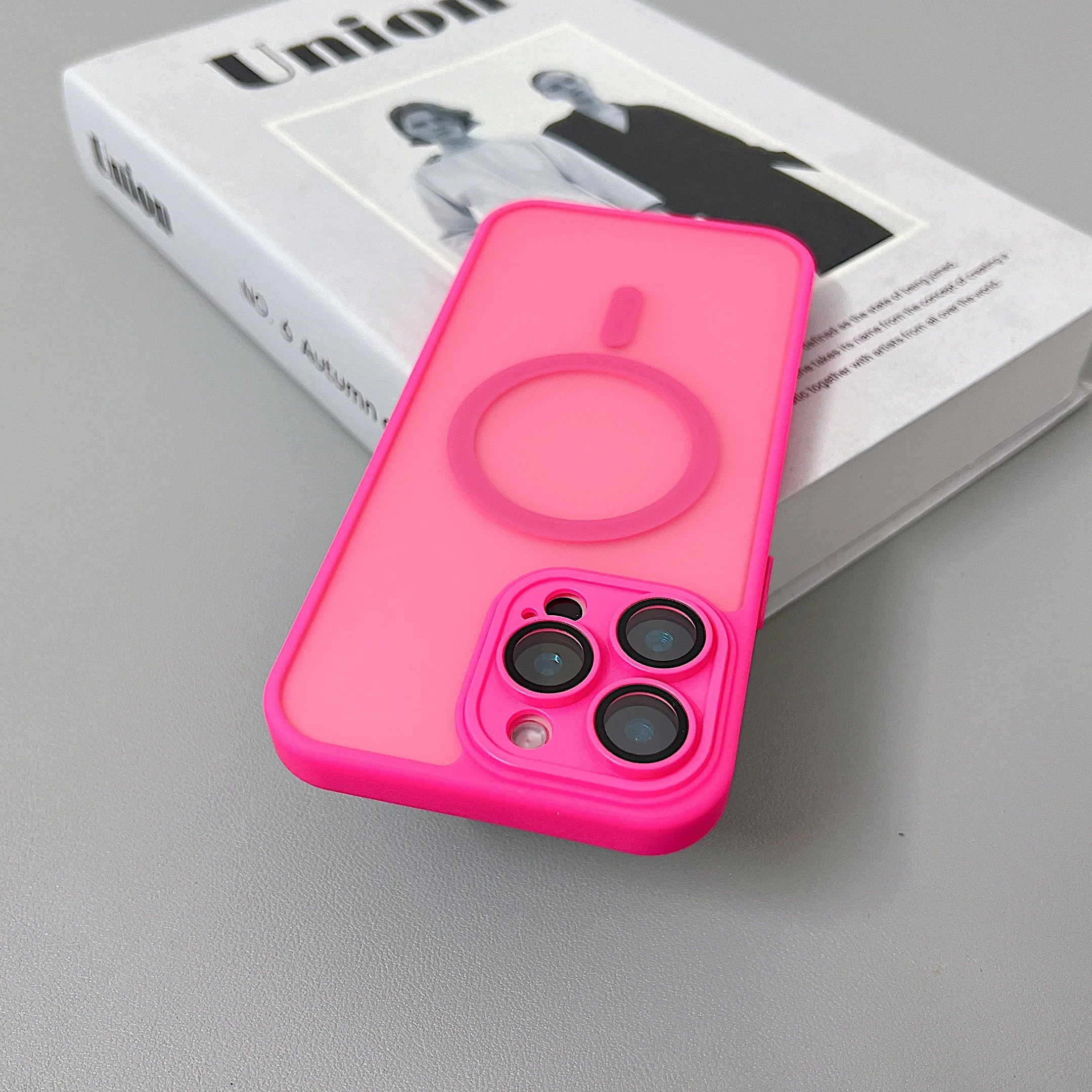 MagSafe Matte Translucent Armor Shockproof iPhone Case