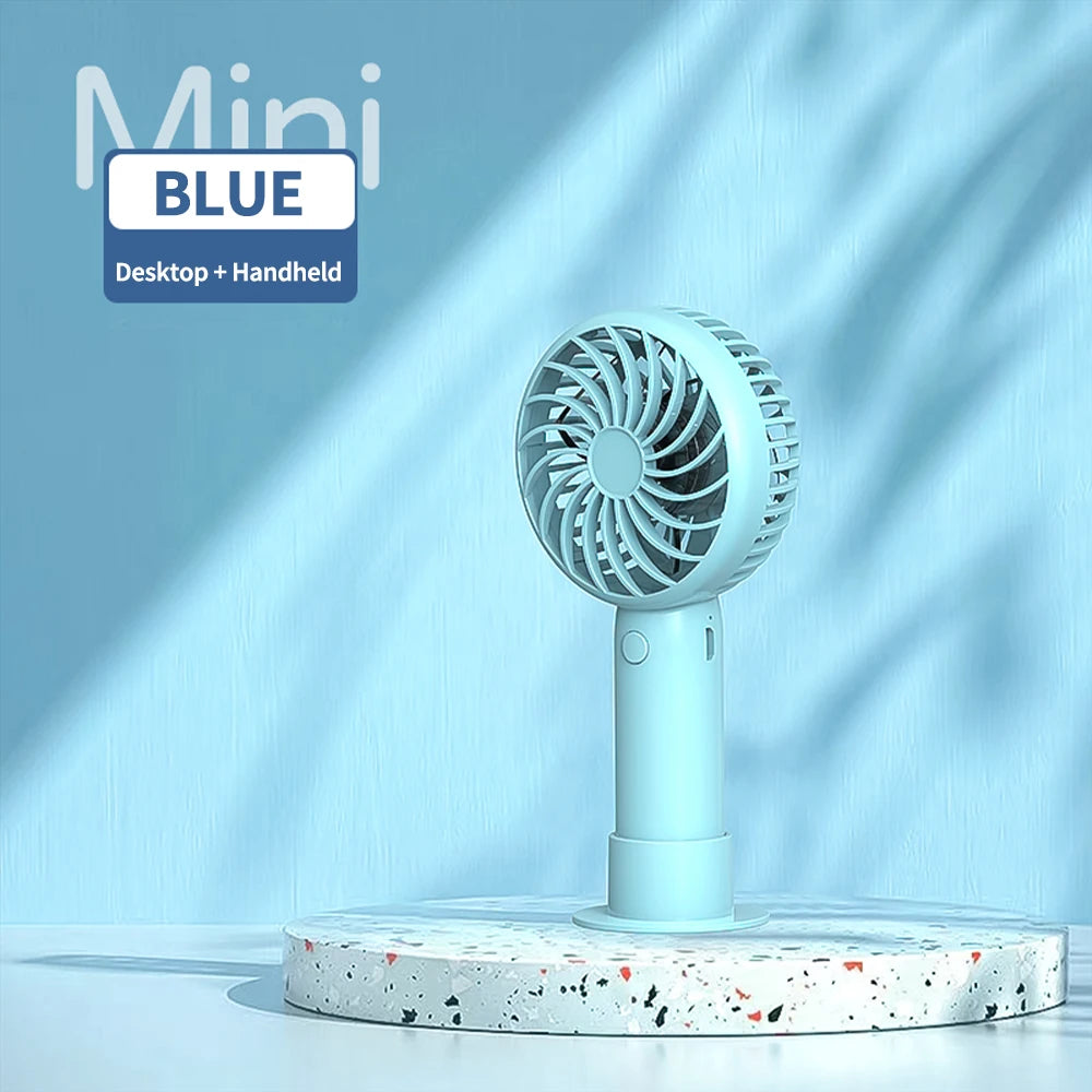1200mAh Mini Portable USB Rechargeable Handheld Fan