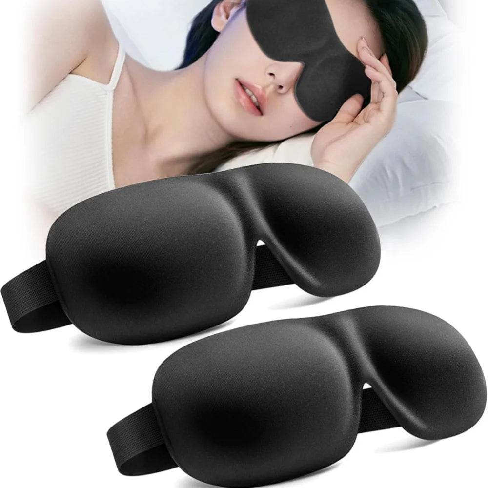 3D Sleep Mask – Memory Foam Light Blocking Eye Mask for Sleep & Travel