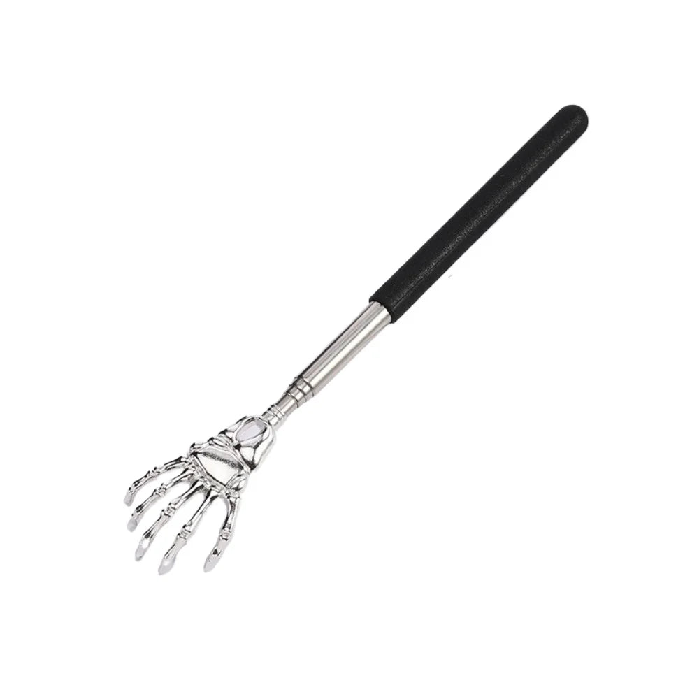 Extendable Stainless Steel Back Scratcher – Portable Telescopic Back Massager