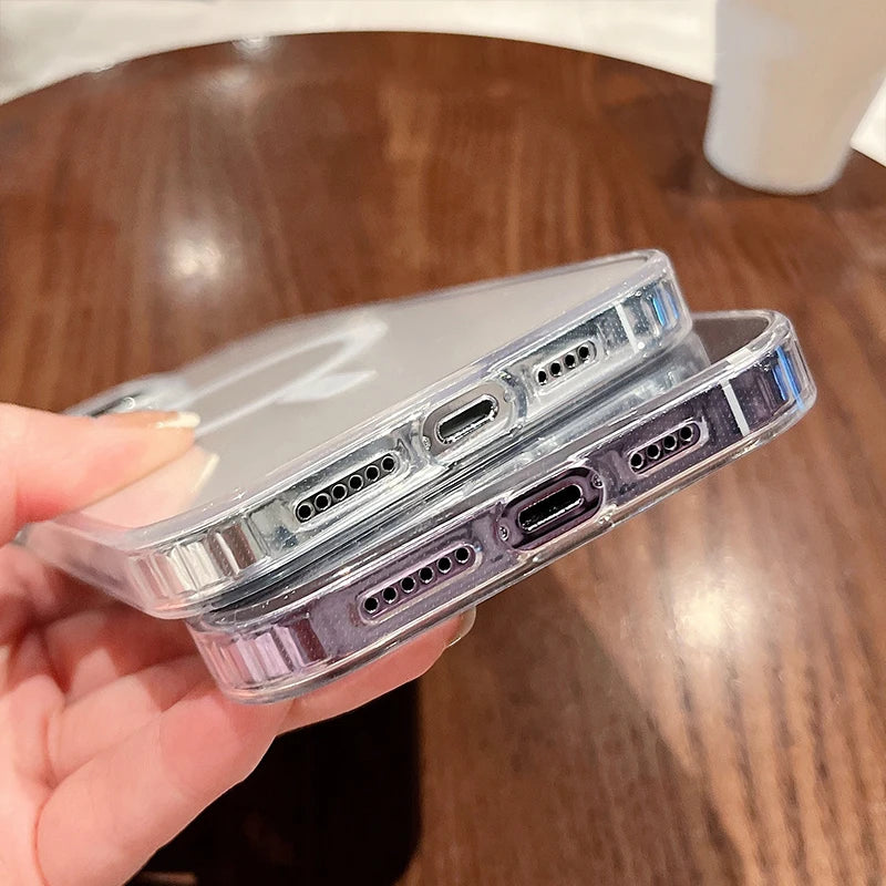 MagSafe Transparent Shockproof iPhone Case (Anti-Scratch Cover)