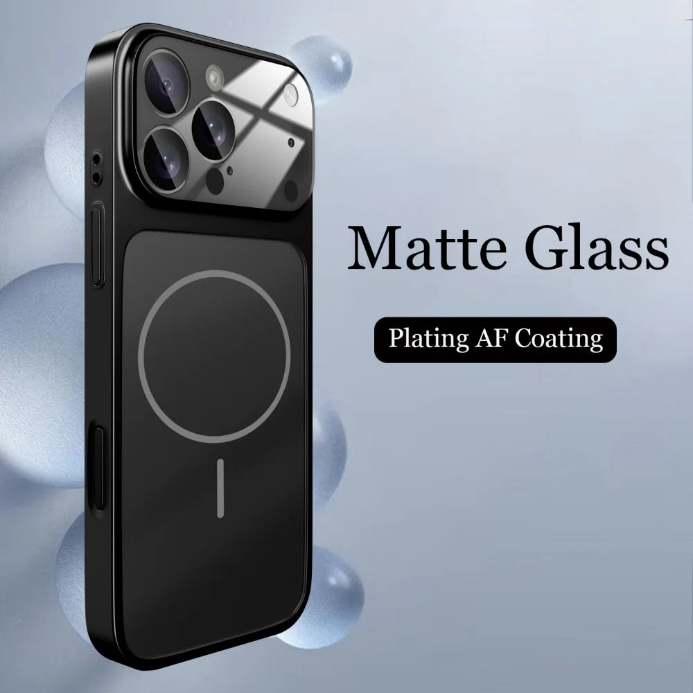 Luxury Matte MagSafe Armor Case for iPhone (Shockproof Protective Cover)