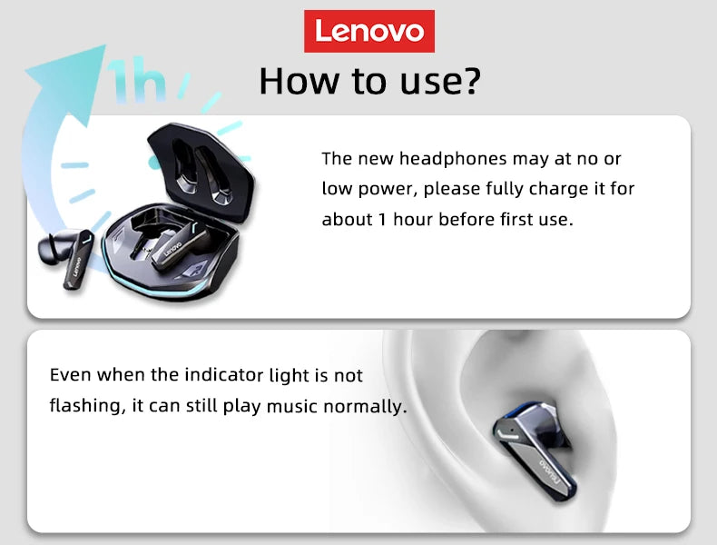 Lenovo GM2 Pro Wireless Gaming Earbuds