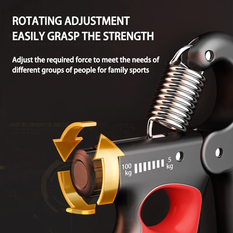 Adjustable Hand Grip Strength Trainer (5–100kg)