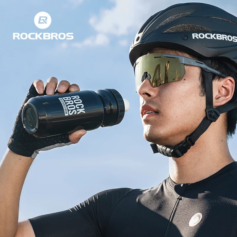 ROCKBROS 600ml Cycling Water Bottle (Squeeze Sports Bottle for MTB & Road Bike)