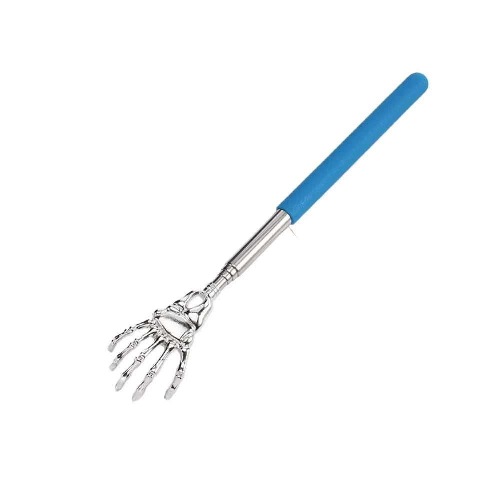 Extendable Stainless Steel Back Scratcher – Portable Telescopic Back Massager