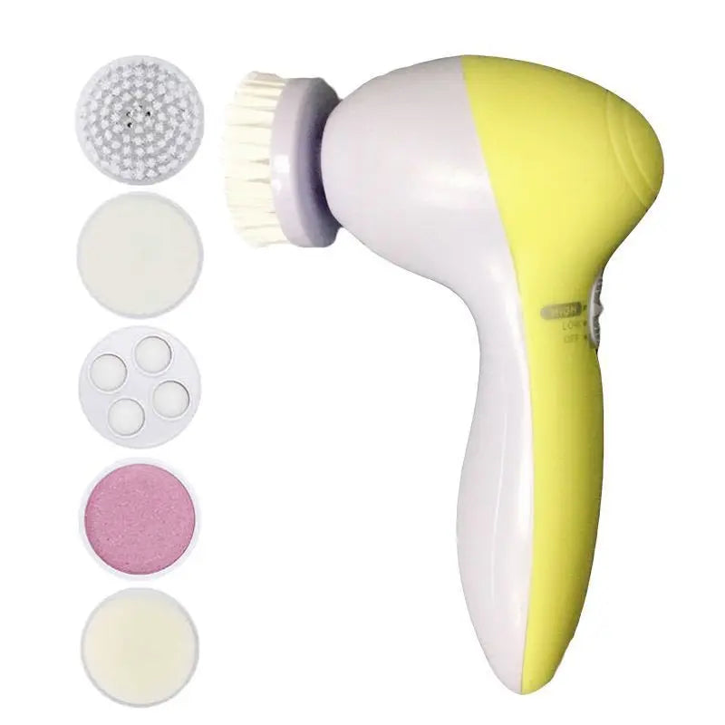 5-in-1 Electric Facial Cleansing Brush & Skin Care Massager