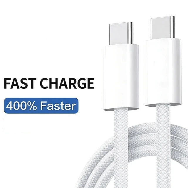 Fast Charging Cable USB-C to Lightning & USB-C to USB-C