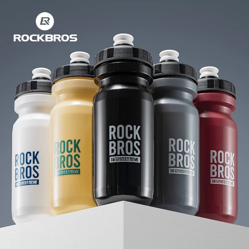 ROCKBROS 600ml Cycling Water Bottle (Squeeze Sports Bottle for MTB & Road Bike)