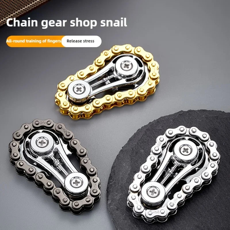 Metal Flywheel Fidget Spinner with Gyro Design
