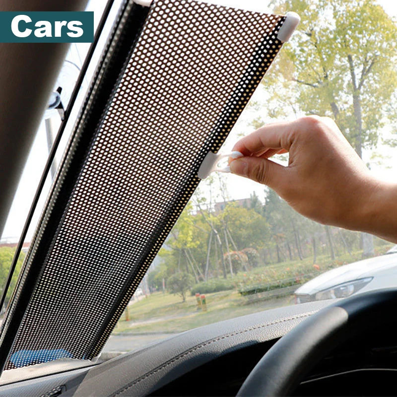 Retractable Blackout Roller Blinds with Suction Cups