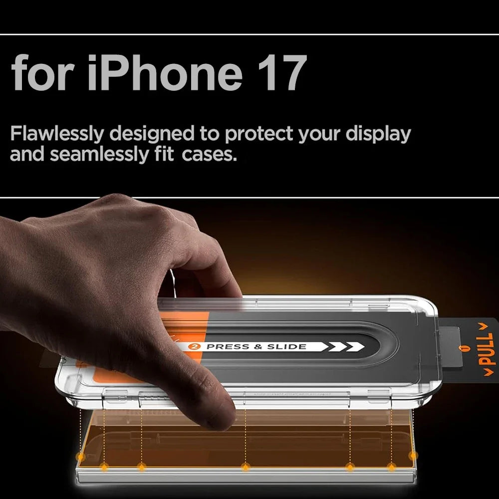 iPhone Tempered Glass Screen Protector (Privacy / Clear, 1–3 Pack, Optional Installation Kit)