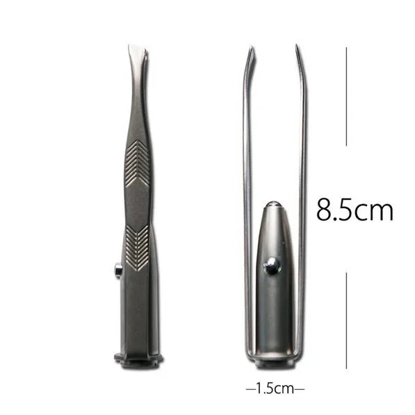 LED Eyebrow Tweezer Precision Hair Remover