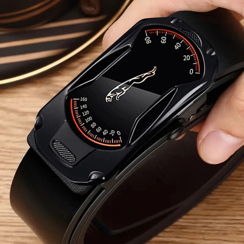 Men’s PU Leather Automatic Buckle Belt (Casual & Business Style)